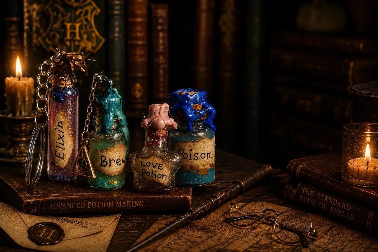 Magical potion keychains